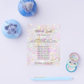 flyer voor opal-mineraalontwerp (Enkel)