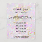 flyer voor opal-mineraalontwerp (Voorkant)