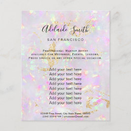 flyer voor opal-mineraalontwerp