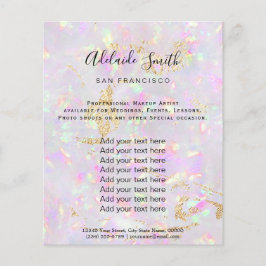 flyer voor opal-mineraalontwerp