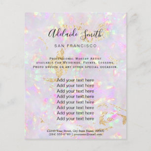 flyer voor opal-mineraalontwerp