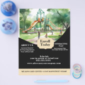 Flyer voor peuterspeelzaal speelterrein (Enkel)