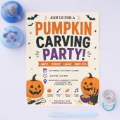 Flyer voor pompoensnijfeest (Enkel)
