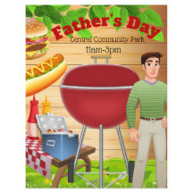 Flyer voor promotie van Vaderdag Picknick Feest