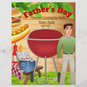 Flyer voor promotie van Vaderdag Picknick Feest