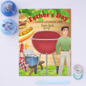 Flyer voor promotie van Vaderdag Picknick Feest (Enkel)