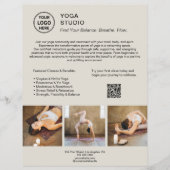 Flyer voor promotie van yogaleraar en -docent (Voorkant)