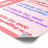 Flyer voor puppyverkoop met QR-code Poster (Hoek)