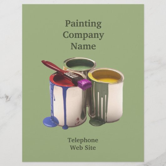 Flyer voor Schilderbedrijf (Voorkant)