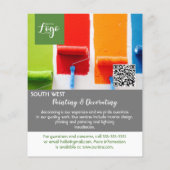Flyer voor schilders- en decoratiebedrijf (Achterkant)