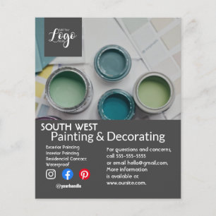 Flyer voor schilders- en decoratiebedrijf