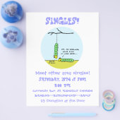 Flyer voor schoon christelijk singles-feestje (Enkel)