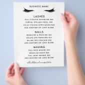 Flyer voor schoonheidssalon bedrijfsdiensten (Hand)