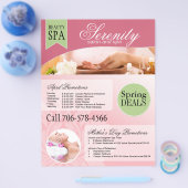 Flyer voor schoonheidssalon en spa (Enkel)