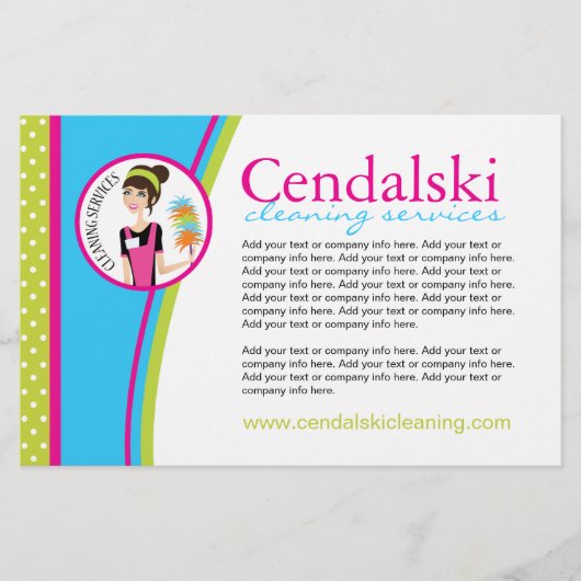 Flyer voor schoonmaakdienst (Voorkant)