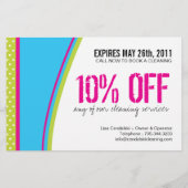 Flyer voor schoonmaakdienst (Achterkant)