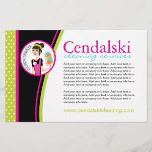 Flyer voor schoonmaakdienst