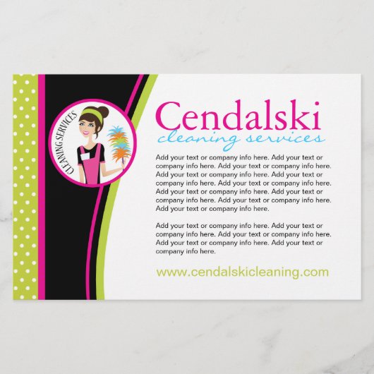 Flyer voor schoonmaakdienst (Voorkant)