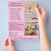 Flyer voor schoonmaakdiensten | Bewerkbare huishou (Hand)