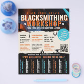 Flyer voor smederij-workshop Flyer puur (Enkel)