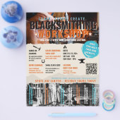 Flyer voor smederij-workshop Flyer puur (Enkel)