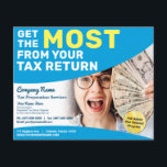 Flyer voor terugbetaling belastingvoorbereiding (a<br><div class="desc">Deze professionele,  aandacht trekkende en aanpasbare sjablonen voor flyers voor terugbetaling van belastingvoorbereiding zijn geweldig voor kleine belastingvoorbereidings-/accountantskantoren.</div>