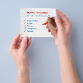 Flyer voor thuisbegeleiding (Hand)