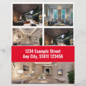 Flyer - voor verkoop - Red Modern (Achterkant)