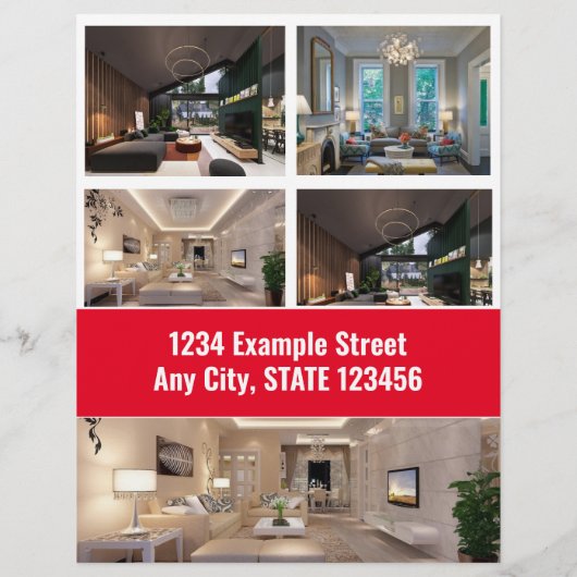 Flyer - voor verkoop - Red Modern (Achterkant)