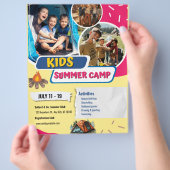Flyer voor zomerkamp voor kinderen, Bootcamp voor  (Hand)