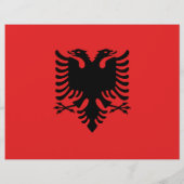 Flyer with Flag of Albania (Achterkant)