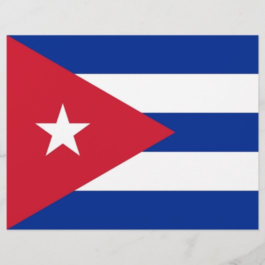 Flyer with Flag of Cuba (Achterkant)