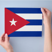 Flyer with Flag of Cuba (Hand)