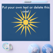 Flyer with Flag of Macedonia, Greece (Enkel)