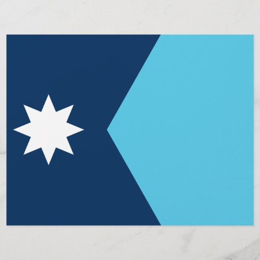 Flyer with Flag of Minnesota, USA (Achterkant)