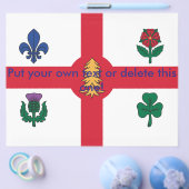 Flyer with Flag of Montreal, Canada (Enkel)
