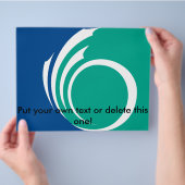 Flyer with Flag of Ottawa, Canada (Hand)