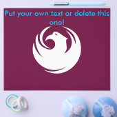 Flyer with Flag of Phoenix, Arizona (Enkel)