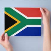 Flyer with Flag of South Africa (Hand)