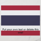 Flyer with Flag of Thailand (Voorkant)