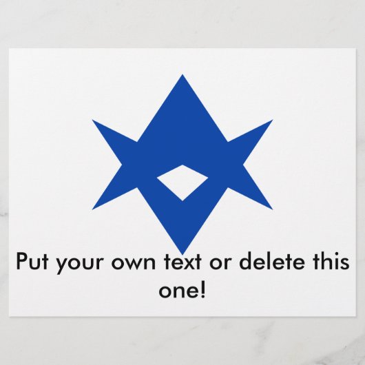 Flyer with Flag of Toyota City, Japan (Voorkant)