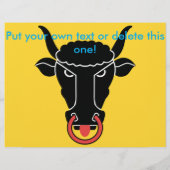 Flyer with Flag of Uri canton, Switzerland (Achterkant)