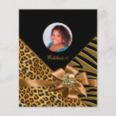 Flyer Zebra Leopard Gold Black (Voorkant)