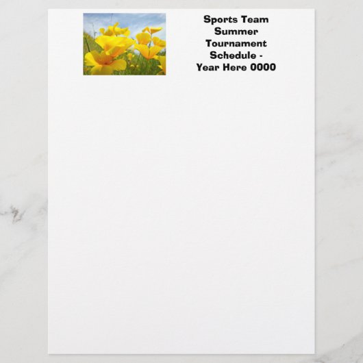 Flyers Aangepast Sportteam Zomertoernooi (Voorkant)