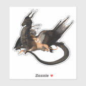 Flyers Dragon Griffin Mythological Beasts Sticker (Vel)