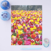 Flyers Papier Lente Thema Tulp Bloemen (Enkel)
