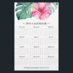 Flyers Roze Tropische Bloem 2025 Kalender<br><div class="desc">Promoot uw bedrijf of boetiek met deze prachtig ontworpen 2025 kalenders! Met charmante waterverf tropische hibiscusbloem en monstera palmblad in roze en groene tinten, zijn deze aanpasbare design ideaal om uw kleine bedrijf, aankomende evenementen of speciale promoties het hele jaar door te benadrukken. Gebruik de sjabloon velden om jouw tekst...</div>