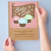 Flyers voor bakverkoop (Hand)