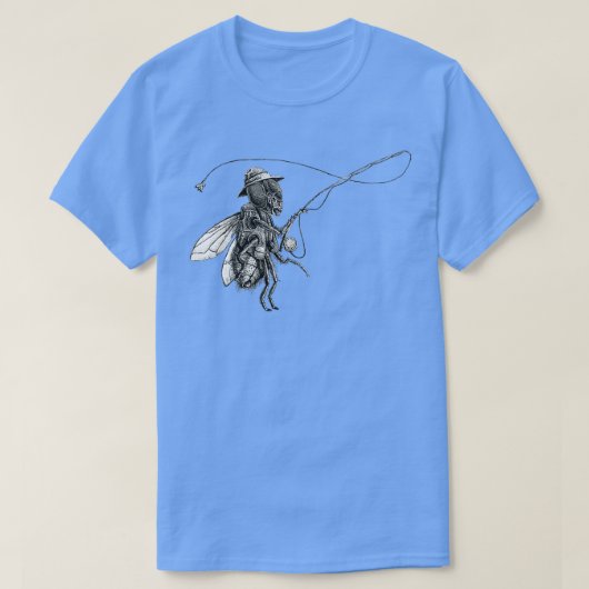 FlyFishing Black and White T-shirt (Design voorkant)