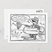 flyfishing briefkaart (Voorkant / Achterkant)